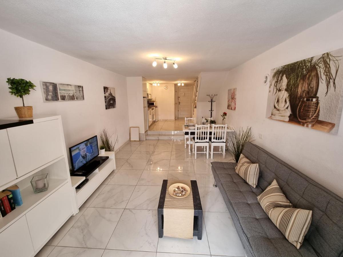 Duplex Apartment Vistamar, Sea-View, Heated Pool In Parque Santiago 2, Wifi Playa de las Americas  Bagian luar foto