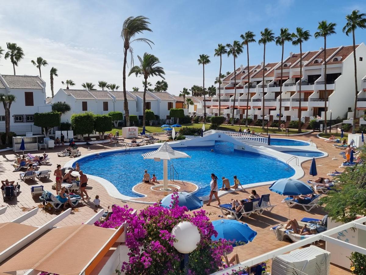 Duplex Apartment Vistamar, Sea-View, Heated Pool In Parque Santiago 2, Wifi Playa de las Americas  Bagian luar foto